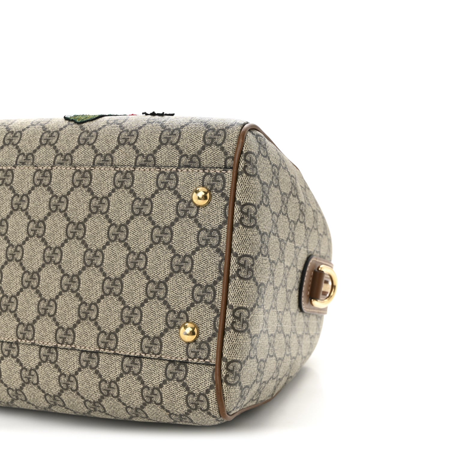 Gucci GG Supreme Monogram Bee Embroidered Medium Boston Beige Tuscany 10 of 10