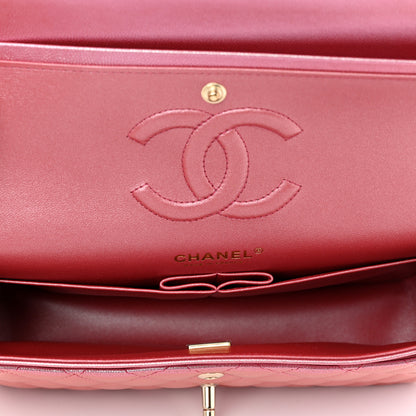 Chanel Iridescent Caviar Quilted Medium Double Flap Pink 4 of 8