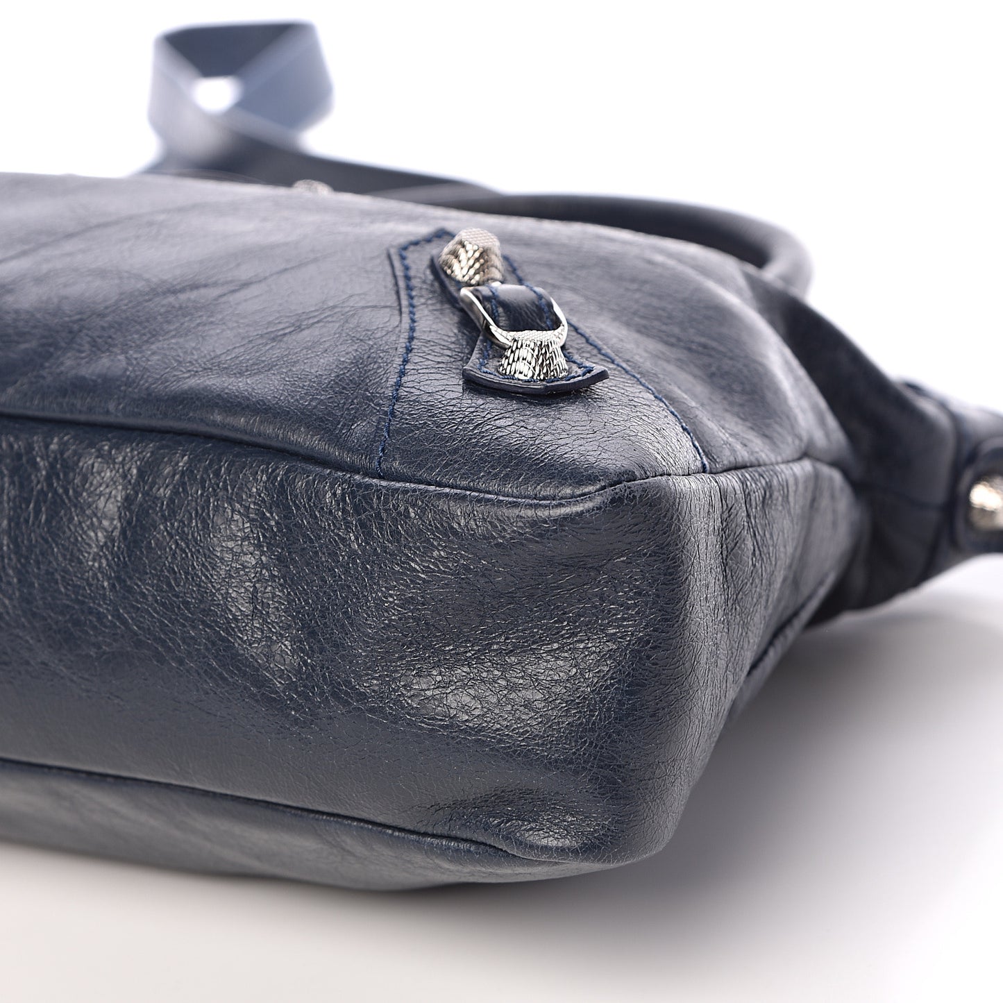 Agneau Giant 12 Silver Hardware Town Bleu Obscur