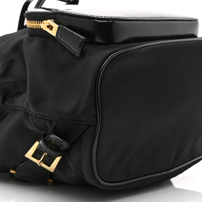 Prada Re-Nylon Tessuto Brushed Calfskin Backpack Black 11 of 11