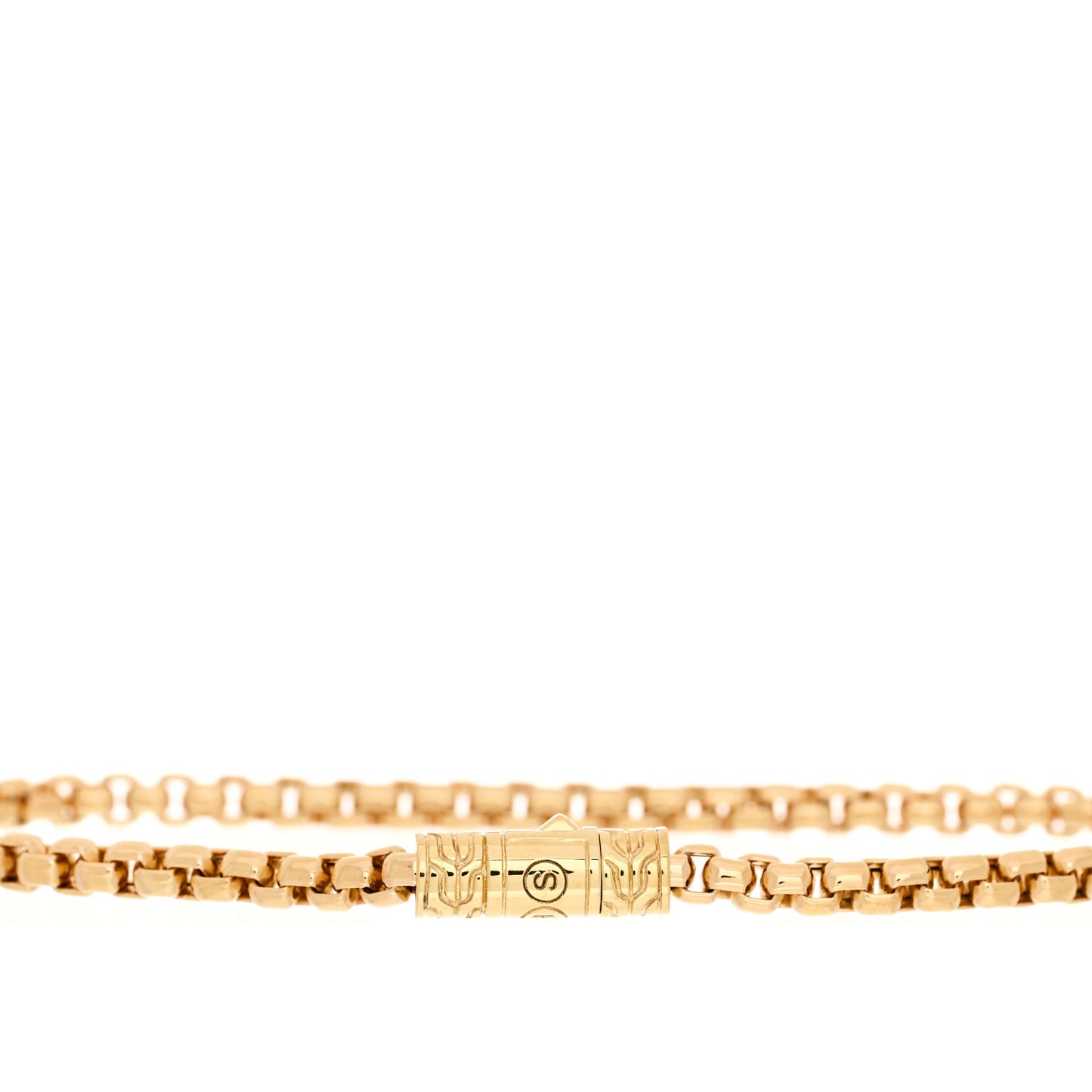 18K Yellow Gold 3.7mm Box Chain Bracelet