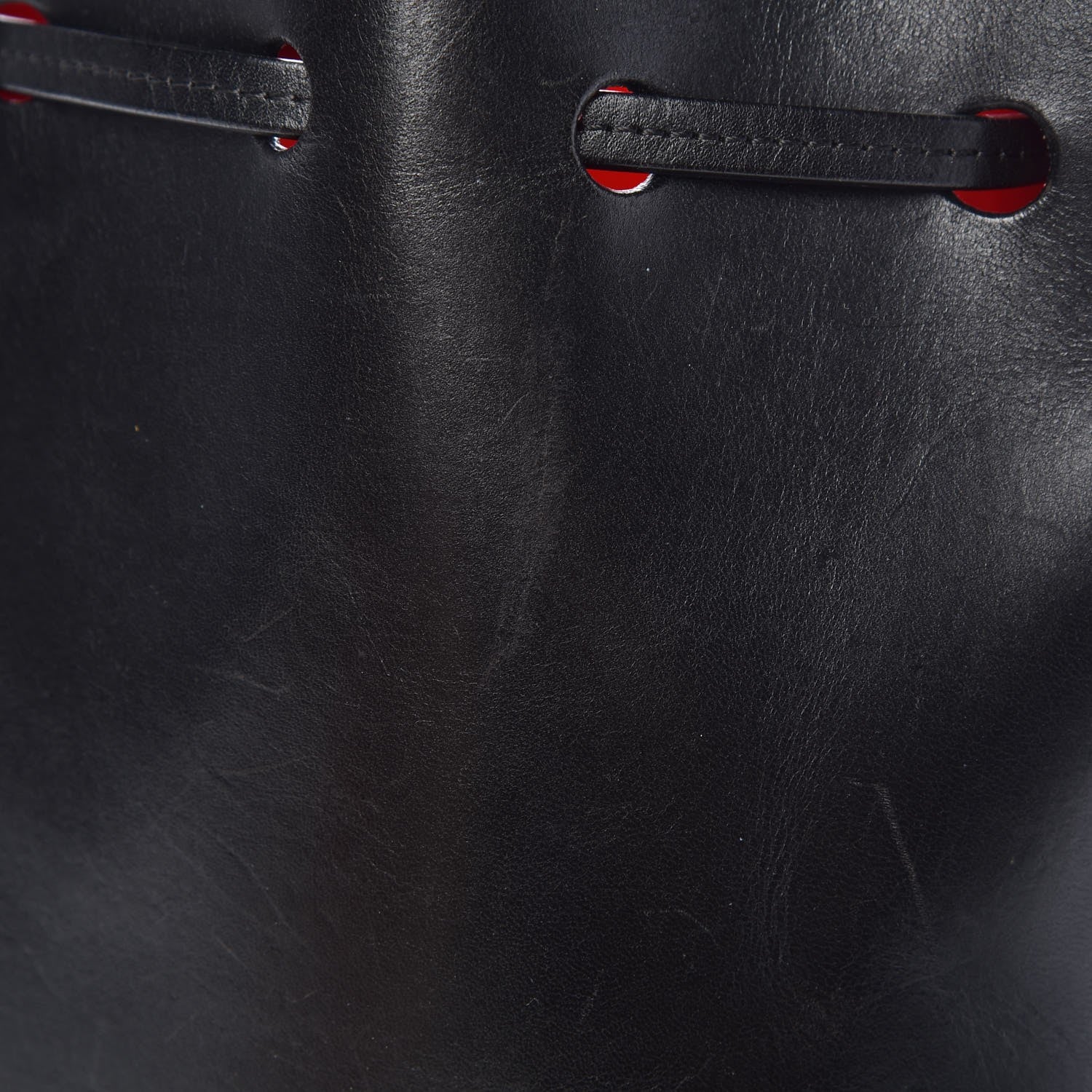 Mansur Gavriel Vegetable Tanned Calfskin Mini Bucket Bag Black Flamma 13 of 16