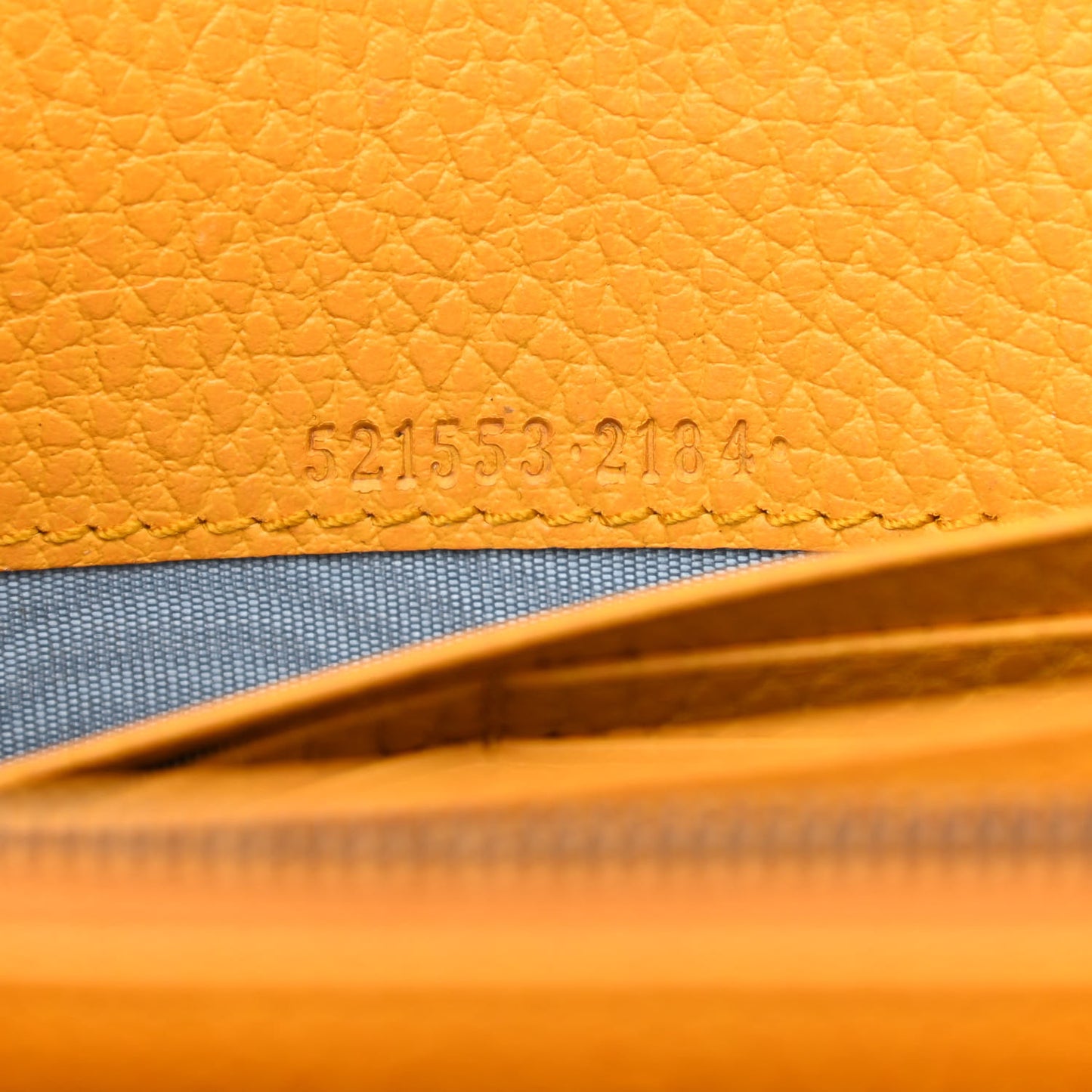 Calfskin Garden Dionysus Chain Wallet Yellow