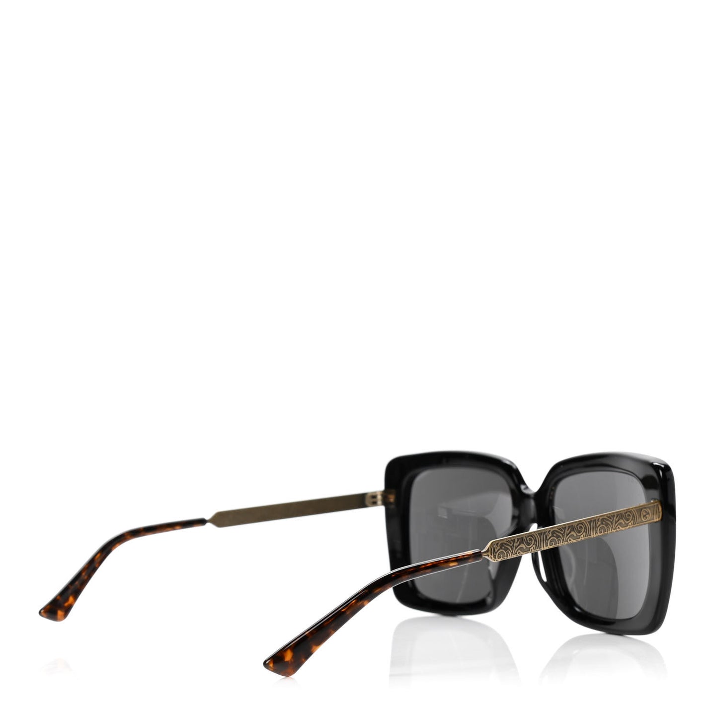 Oversize Square Sunglasses GG0216SA Black
