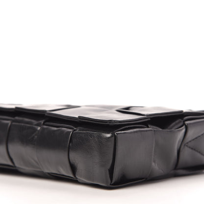 Bottega Veneta Paper Calfskin Intrecciato Stretch Cassette Black 8 of 10