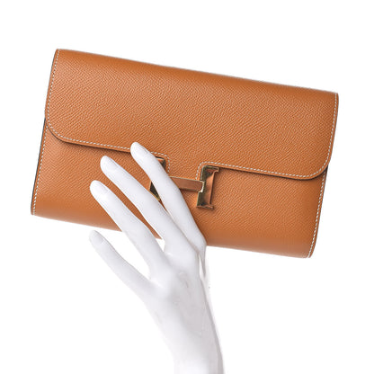 Hermes Epsom Constance Long Wallet Toffee 2 of 7