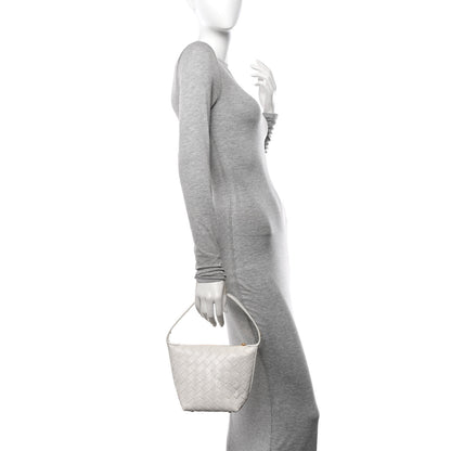 Bottega Veneta Calfskin Nappa Intrecciato Candy Wallace White 3 of 10