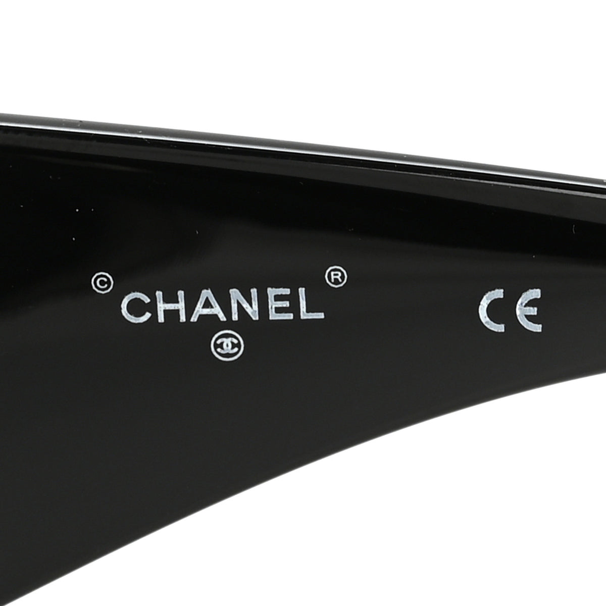 Chanel Acetate Mirror Shield Sunglasses 71236 Black 6 of 7