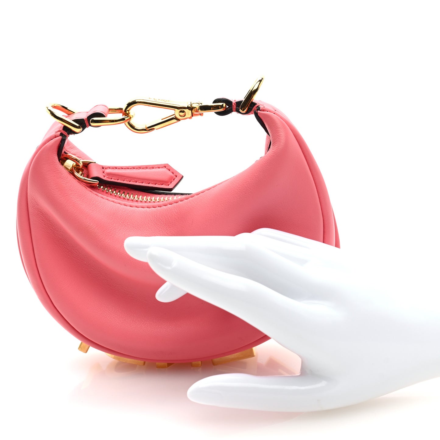 Vitello Grace New Matte Nano Fendigraphy Hobo Charm Pink Dalia