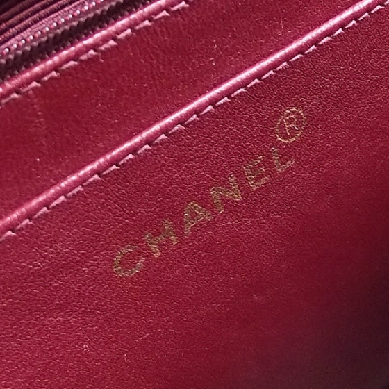 Chanel Vintage Leather Jumbo Classic Flap Black 9 of 13