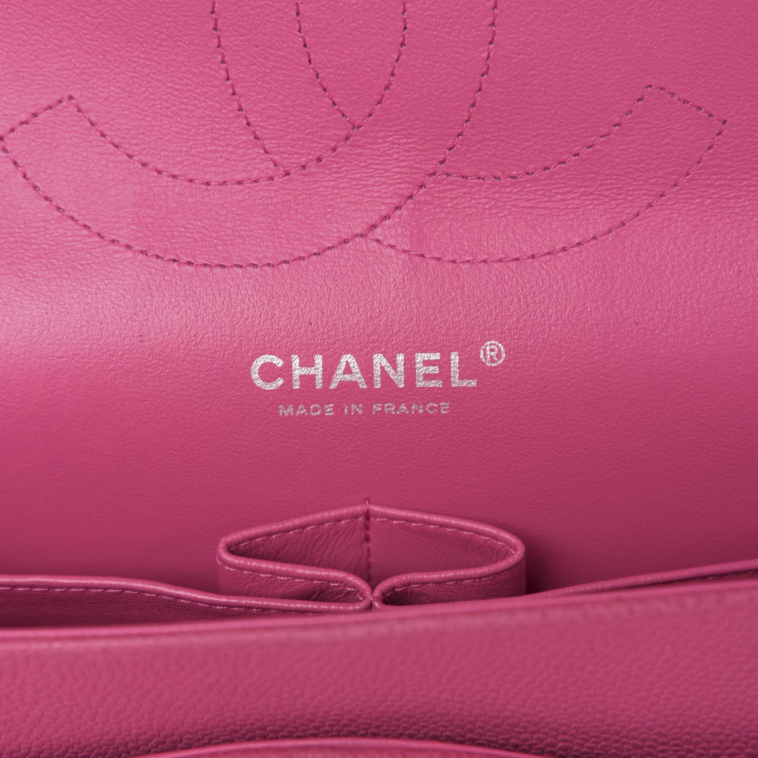 Chanel Iridescent Caviar Quilted Jumbo Double Flap Pink 5 of 9