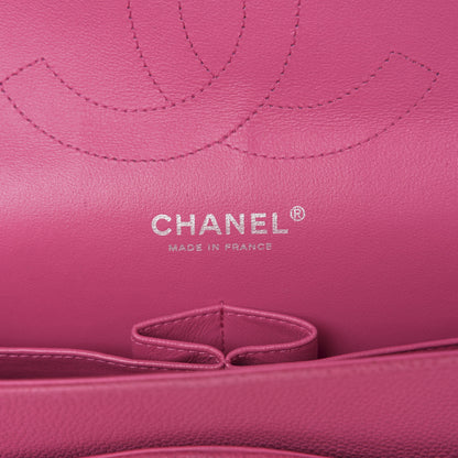 Chanel Iridescent Caviar Quilted Jumbo Double Flap Pink 5 of 9