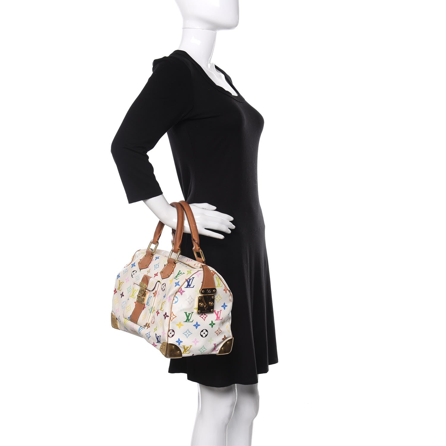Louis Vuitton Monogram Multicolor Speedy 30 White 2 of 17