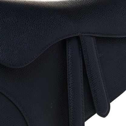 Christian Dior Grained Calfskin Mini Saddle Bag Black 6 of 10