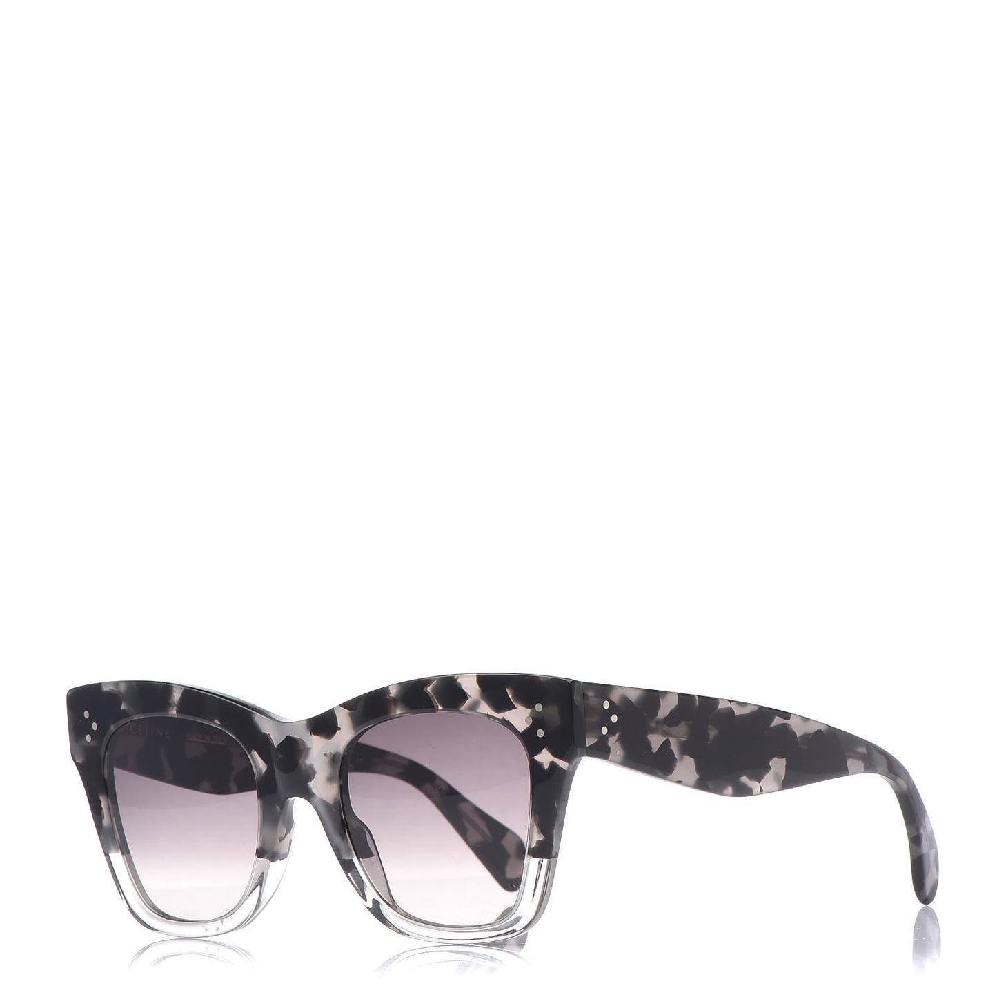 Acetate Cat Eye Sunglasses CL40004I Grey Black