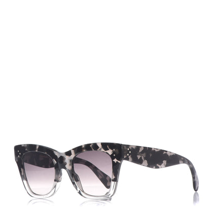 Celine Acetate Cat Eye Sunglasses CL40004I Grey Black 1 of 7