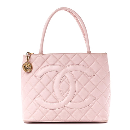 Chanel Caviar Quilted Medallion Tote Light Pink 1 of 13