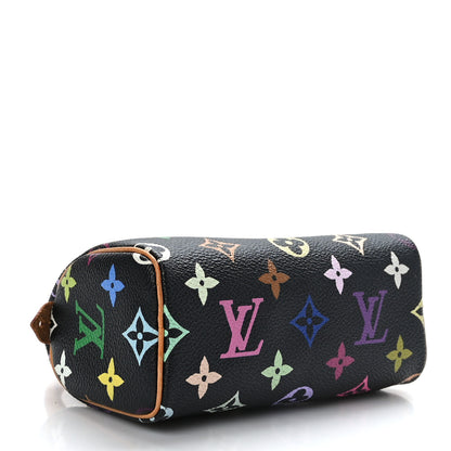 Louis Vuitton Monogram Multicolor Mini Sac HL Speedy Black 4 of 8