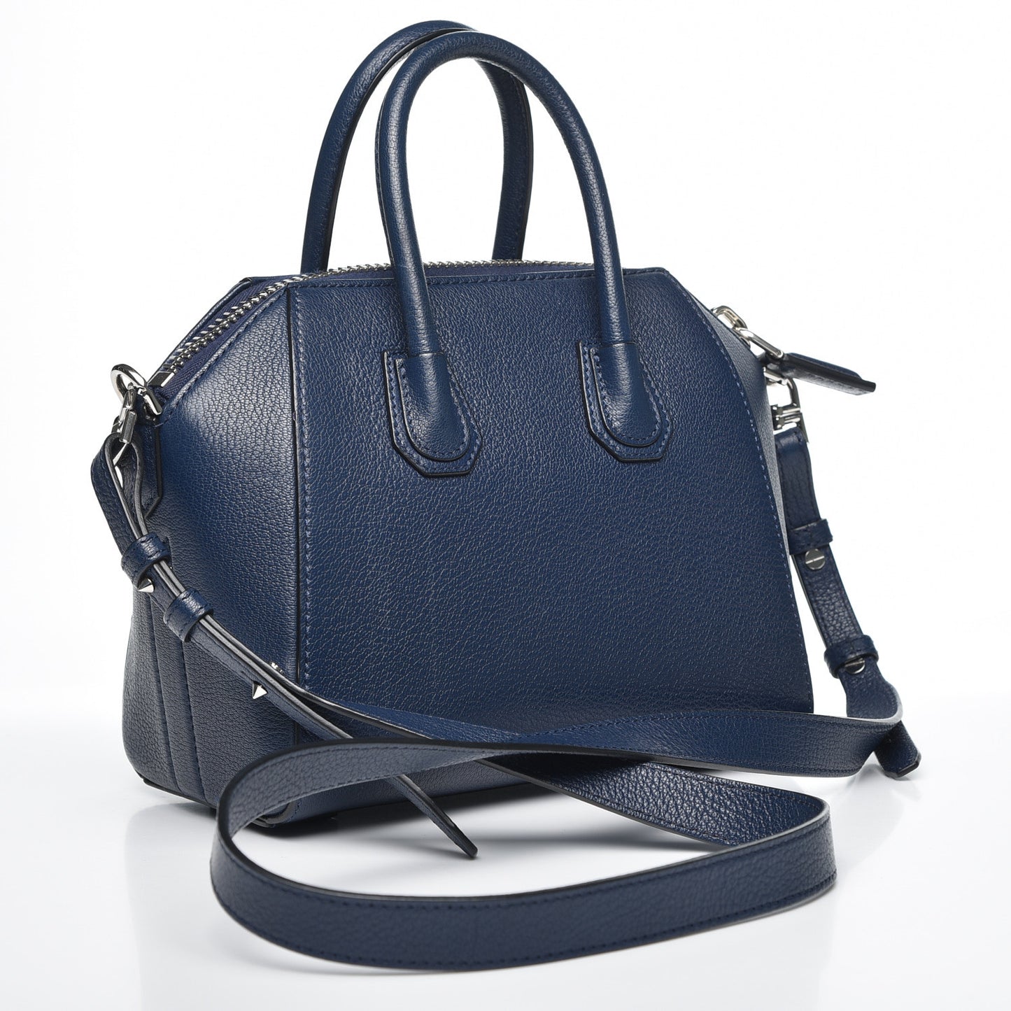 Sugar Goatskin Mini Antigona Night Blue