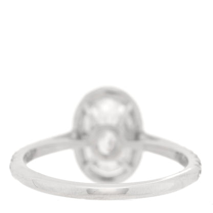 Tiffany Platinum Diamond 1.52ct Oval Cut Soleste Engagement Ring 52 6 3 of 5