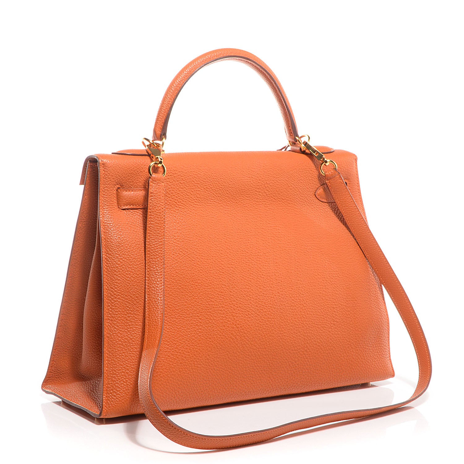 Hermes Togo Kelly Sellier 32 Orange 12 of 27