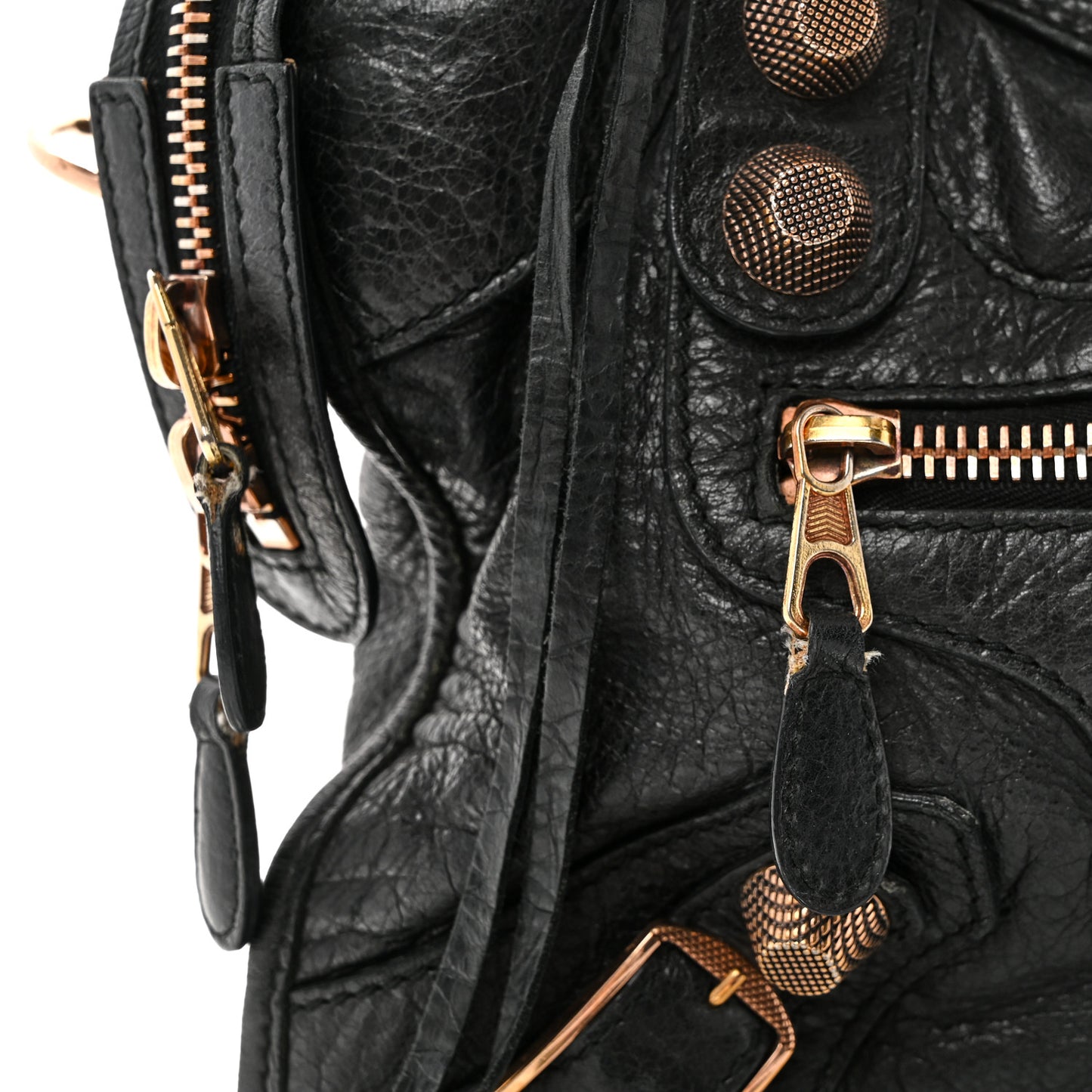 Agneau Giant 21 Rose Gold Hardware City Black