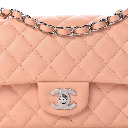 Chanel Lambskin Quilted Mini Rectangular Flap Light Pink 12 of 12