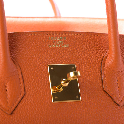 Hermes Togo Birkin 35 Orange 8 of 9