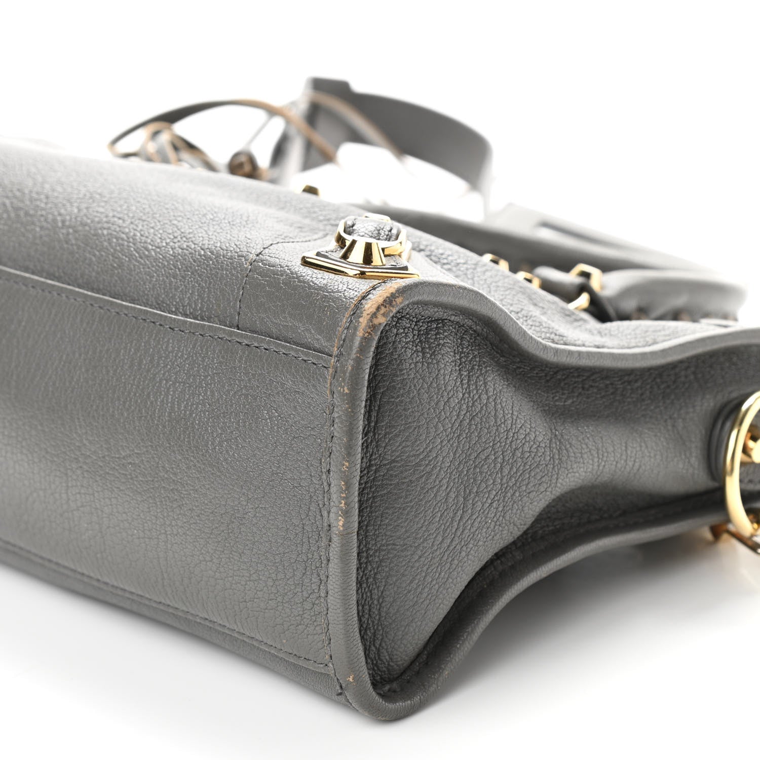 Balenciaga Chevre Gold Metallic Edge Hardware S City Gris Acier 11 of 13