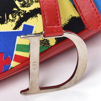 Christian Dior Canvas Bob Marley Saddle Bag Multicolor 10 of 10