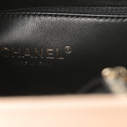 Chanel Caviar Quilted Medium CC Filigree Vanity Case Beige Black 6 of 11