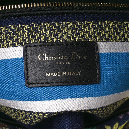 Christian Dior Canvas D-Constellation Embroidered Medium Lady D-Lite Bleu Multicolor 6 of 11