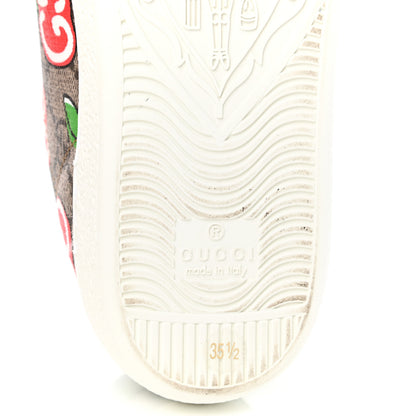 Gucci GG Supreme Monogram Apple Womens Ace Sneakers 35.5 Red 9 of 10
