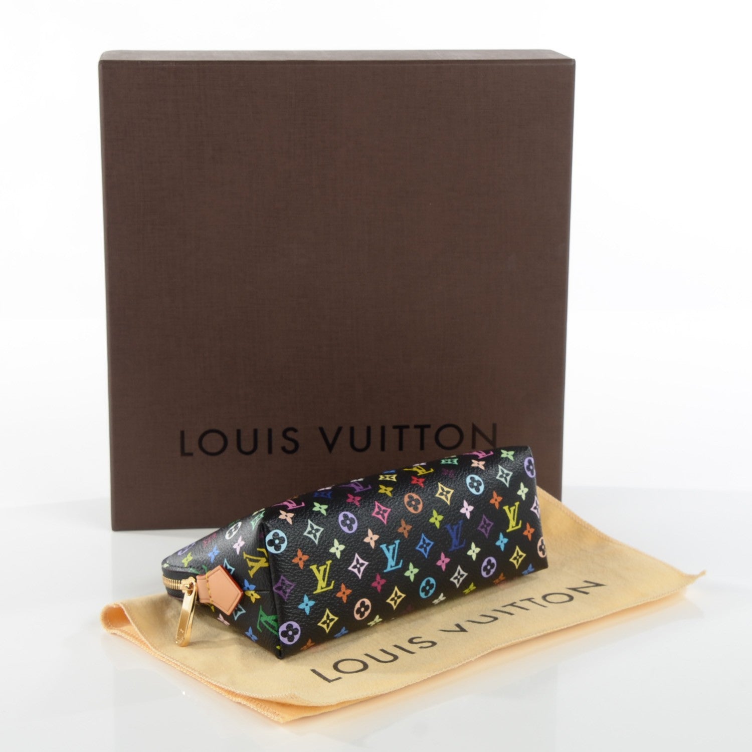 Louis Vuitton Monogram Multicolor Cosmetic Pouch Black Grenade 4 of 7