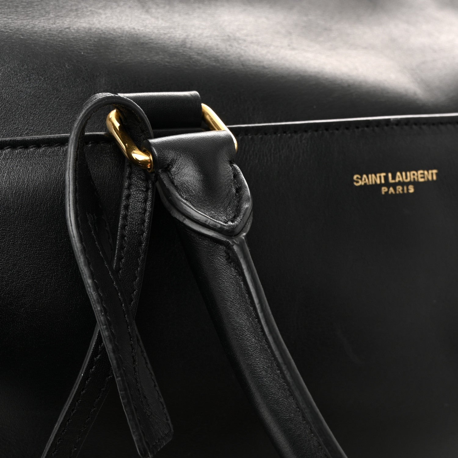 Saint Laurent Calfskin Classic Duffle 6 Black 11 of 13