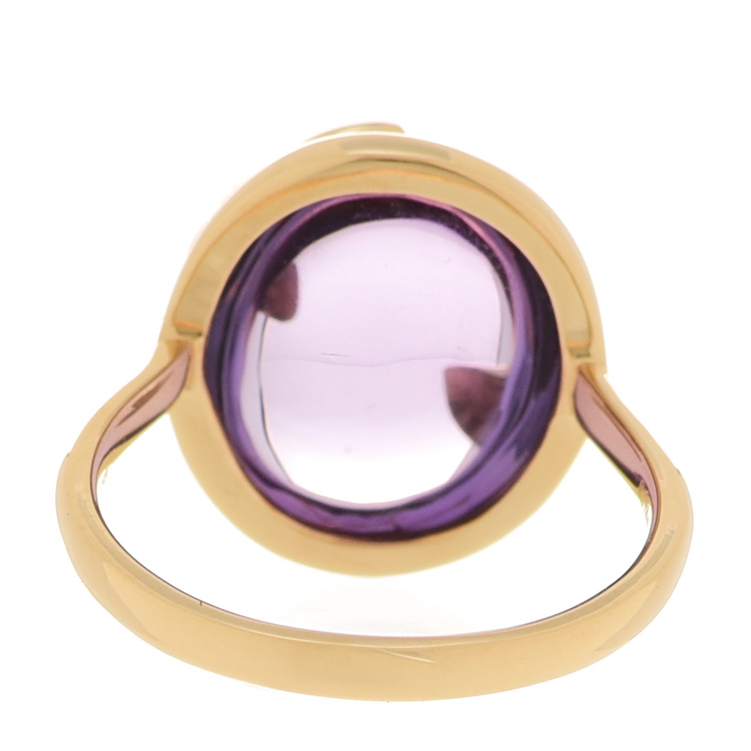 Tiffany 18K Yellow Gold Amethyst Paloma Picasso Olive Leaf Ring 53 6.25 3 of 7