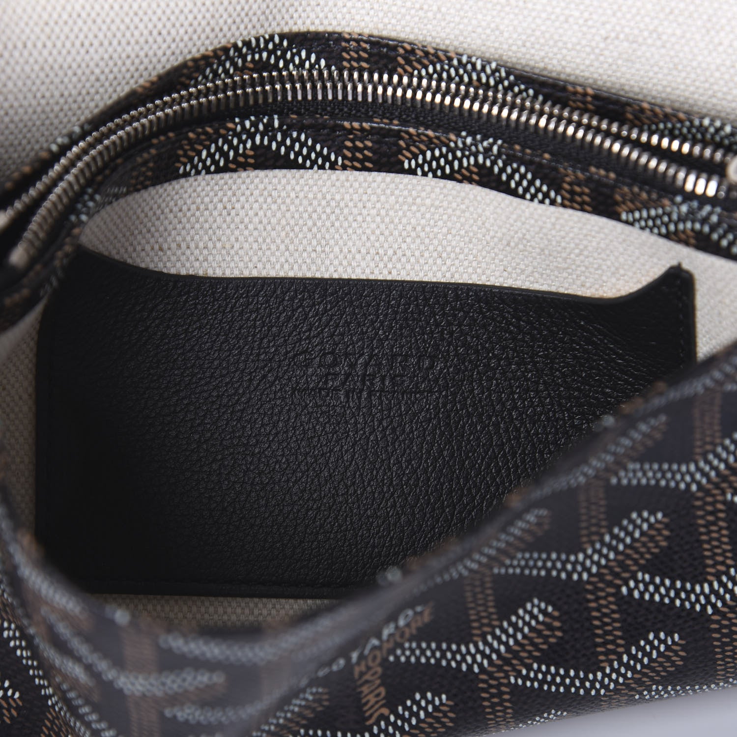 Goyard Goyardine Plumet Wallet Clutch Black 6 of 7