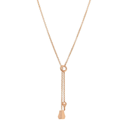 Hermes 18K Rose Gold PM Kelly Clochette Necklace 1 of 12