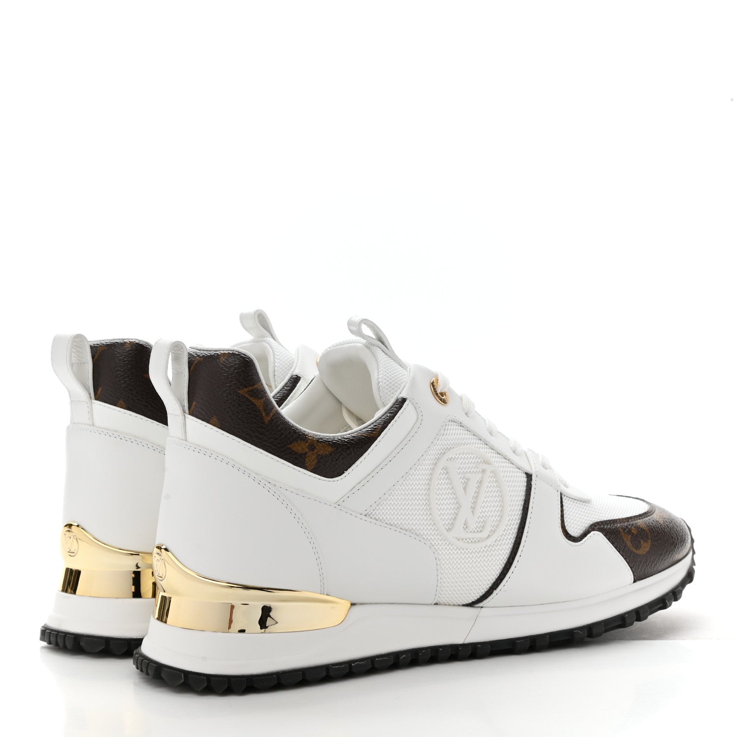 Louis Vuitton Calfskin Monogram Run Away Sneakers 39 White 4 of 9