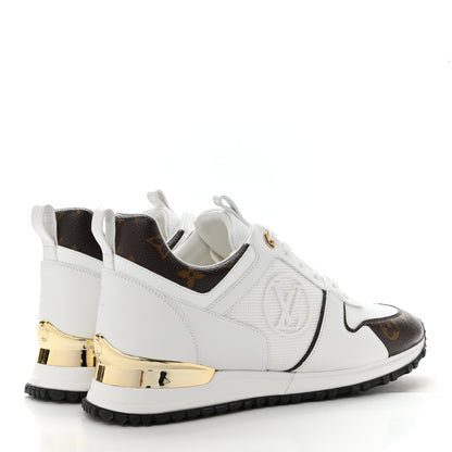 Louis Vuitton Calfskin Monogram Run Away Sneakers 39 White 4 of 9