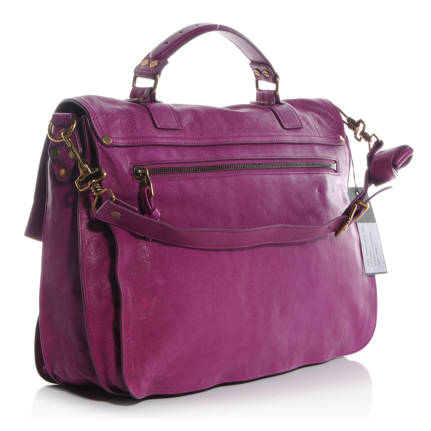 Lambskin PS1 Large Satchel Orchid