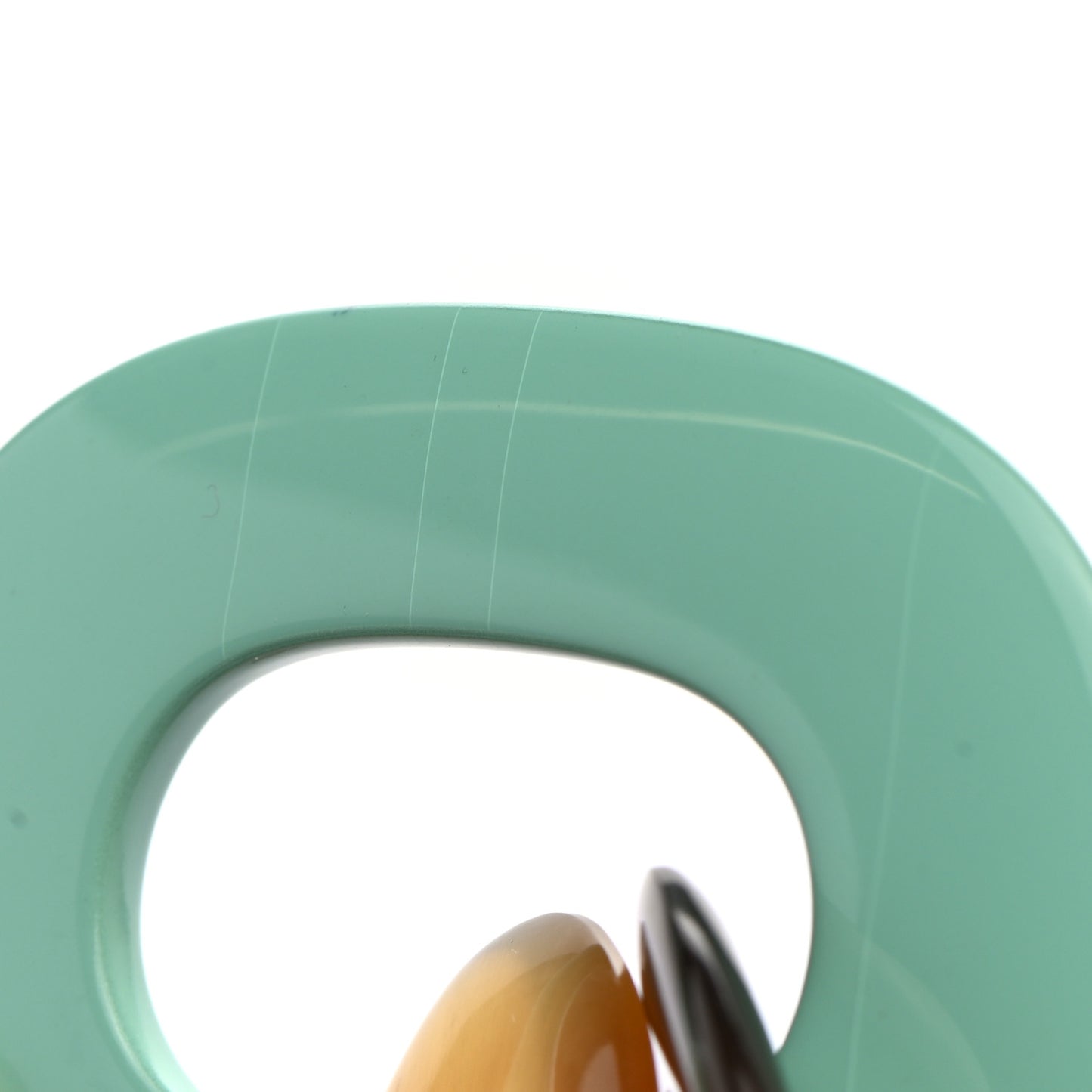 Lacquered Wood Buffalo Horn Karamba Necklace