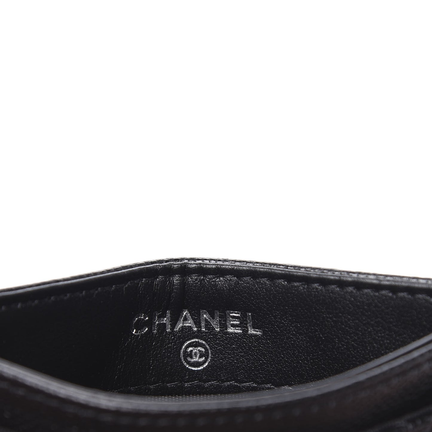 Caviar Quilted My Everything Card Holder Black