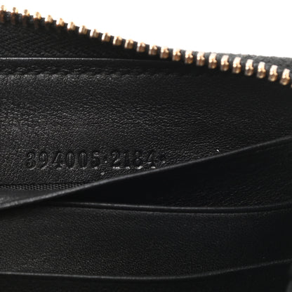 Gucci Guccissima Signature Microguccissima Bree Zip Around Wallet Black 6 of 7