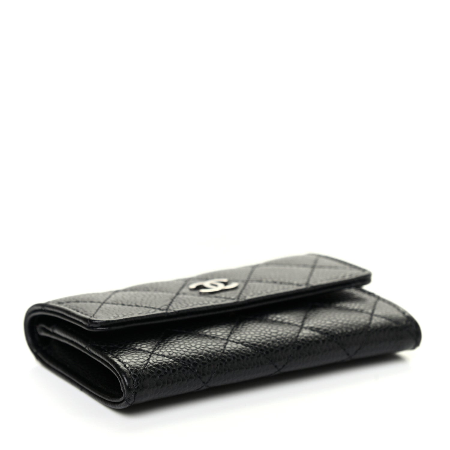 Chanel Caviar Quilted Flap Card Holder Black 4 of 8