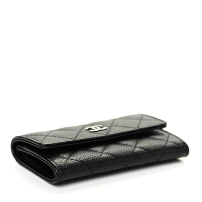Chanel Caviar Quilted Flap Card Holder Black 4 of 8