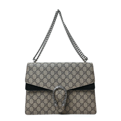 Gucci GG Supreme Monogram Medium Dionysus Shoulder Bag Black 1 of 10