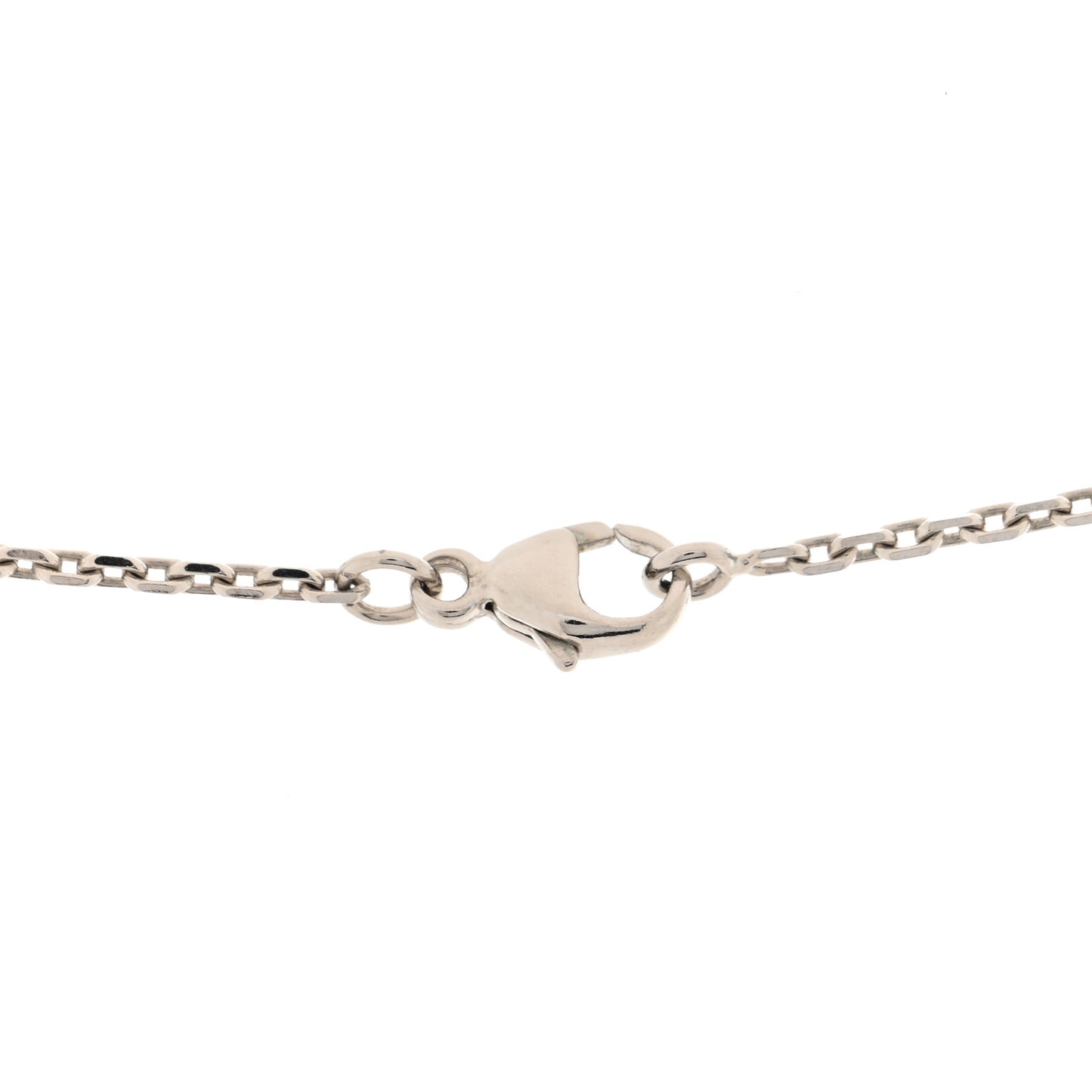 Lacquered Palladium Mini Pop H Pendant Necklace Black