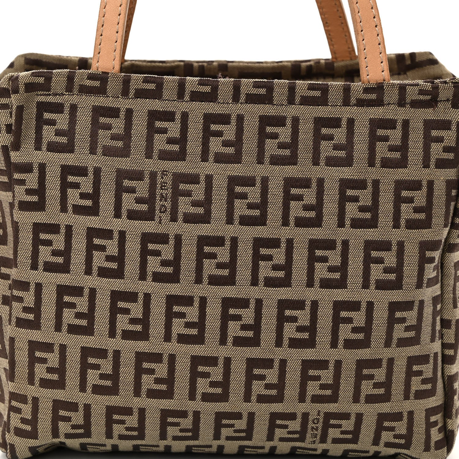 Fendi Zucchino Small Tote Beige 7 of 9