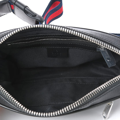 Gucci Soft GG Supreme Monogram Web Belt Bag Black Grey 3 of 4